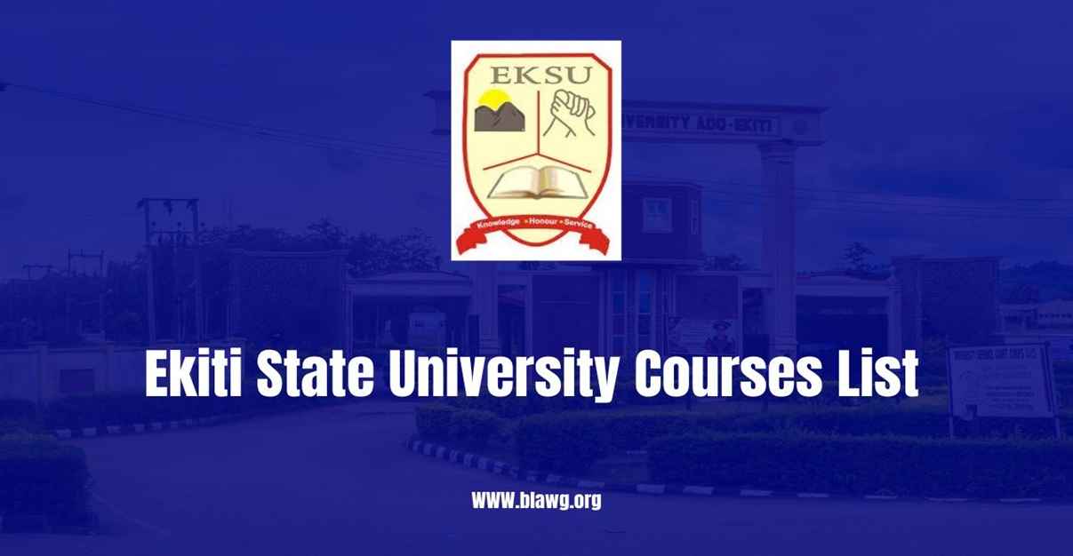 Ekiti State University Courses