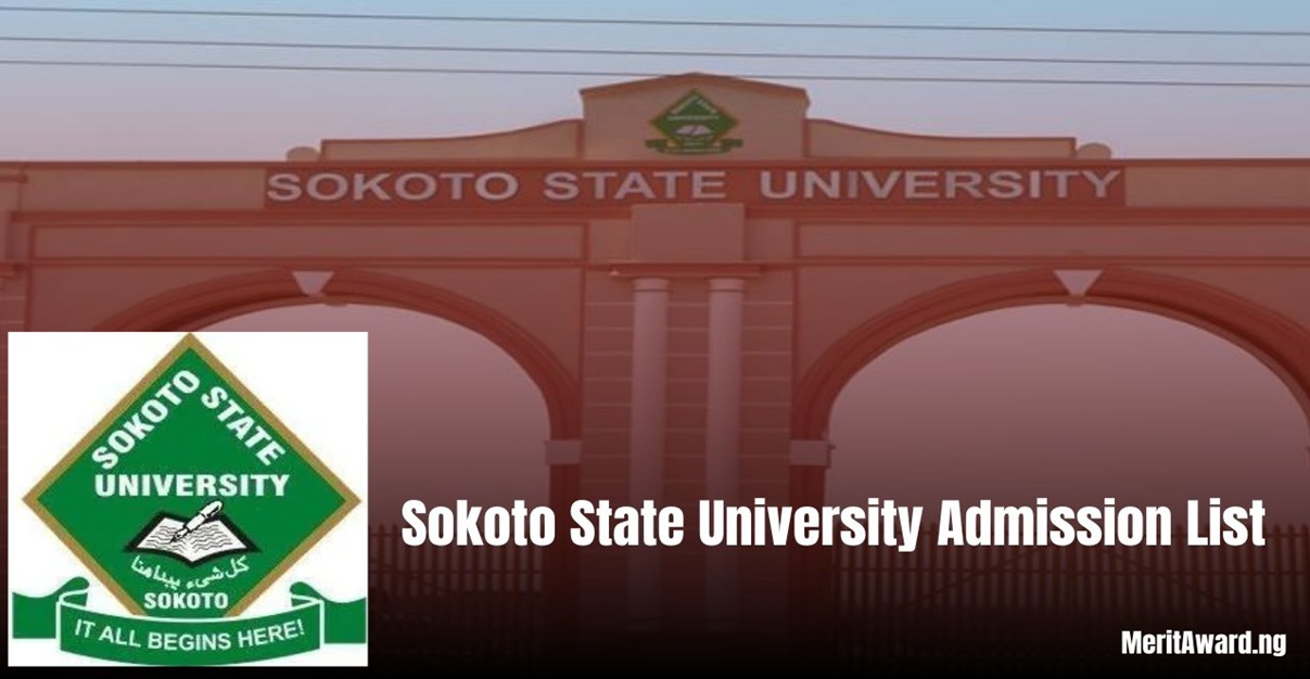 Sokoto State University Admission List